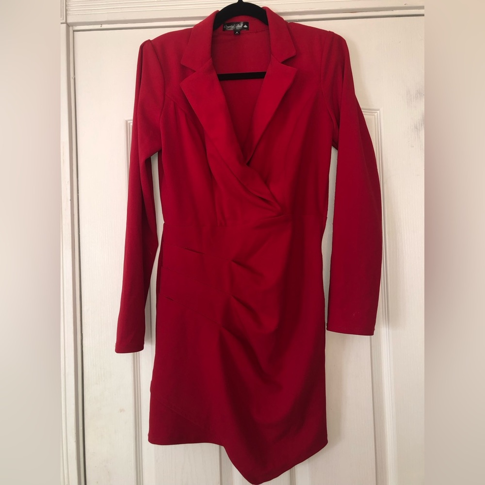 Red Blazer Dress